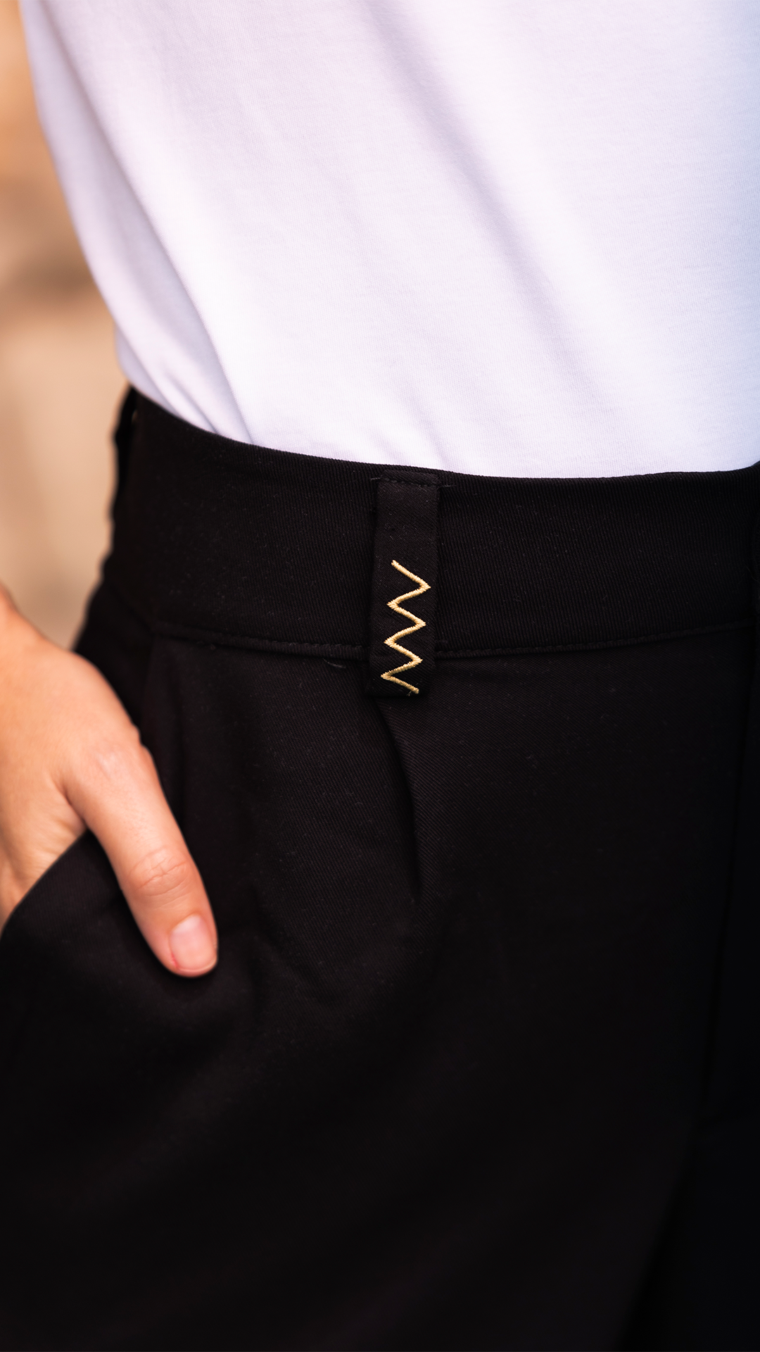 Pantalon Camino Negro