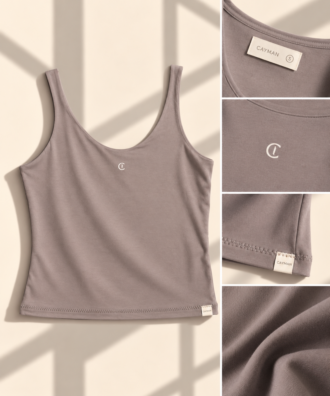 Aura Basic Tank - Gray